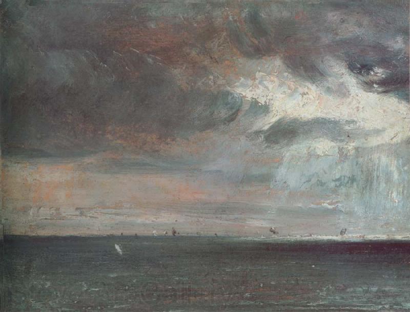 John Constable A storm off the coast of Brighton Norge oil painting art
